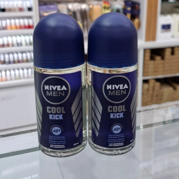 مام رول نیوا مردانه اصل کول کیک ضد تعریق 48 ساعته 50 میل | NIVEA ANTI-PERSPIRANT COOL KICK 48H 50ml